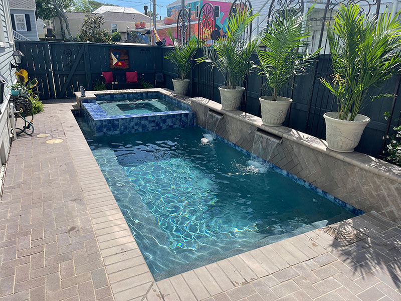 Pool and Hot Tub build in Galveston, TX